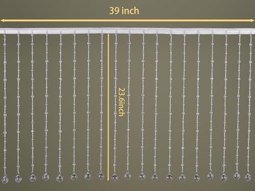 Crystal Beaded Curtain 236 x 393 Inches 19 Strands Acrylic Door Divider