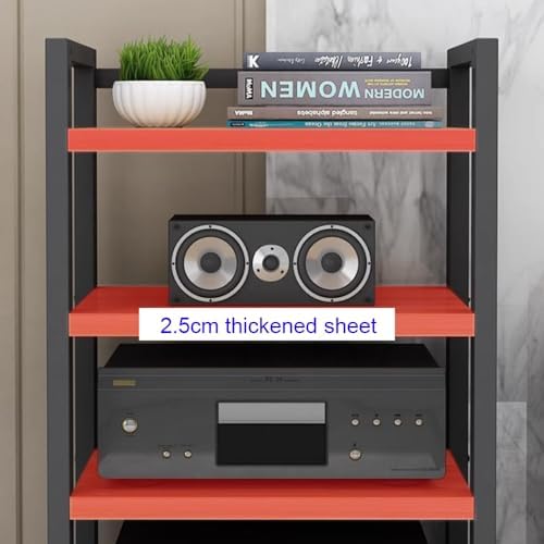 47 Inch 6 Tier Corner Shelf Adjustable Audio Visual Stand