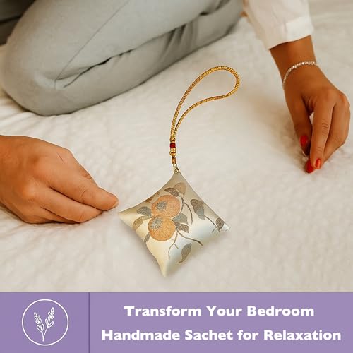Lavender Scented Sachet Bags - Handmade Potpourri Packets for Car and Home