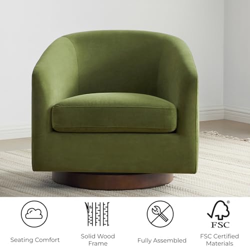 CHITA Swivel Accent Chair Forest Green