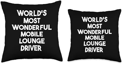 Worlds Most Wonderful Mobile Lounge Driver Throw Pillow 16x16 Multicolor