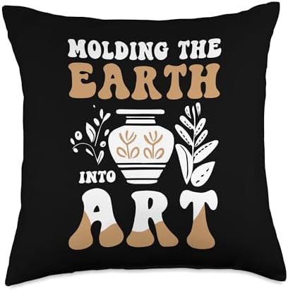 Pottery Clay Ceramics Craft Throw Pillow 18x18 Multicolor