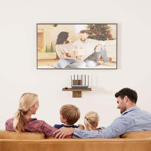 WALI Floating TV Shelf Wood 22lbs Heavy Duty Mount