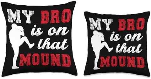 Baseball Pitcher Sister Throw Pillow 1