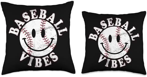 Baseball Pitcher Throw Pillow with Funny Design