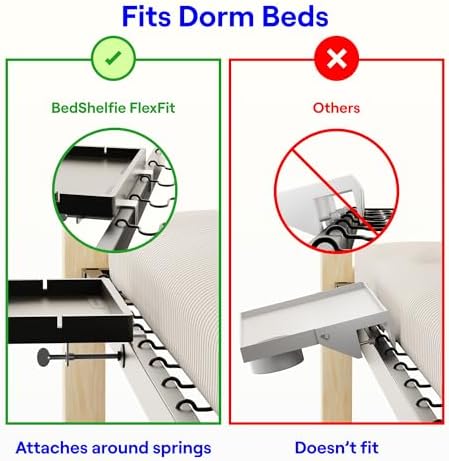 Smallish BedShelfie Bedside Shelf for Bunk Bed Top Bunk