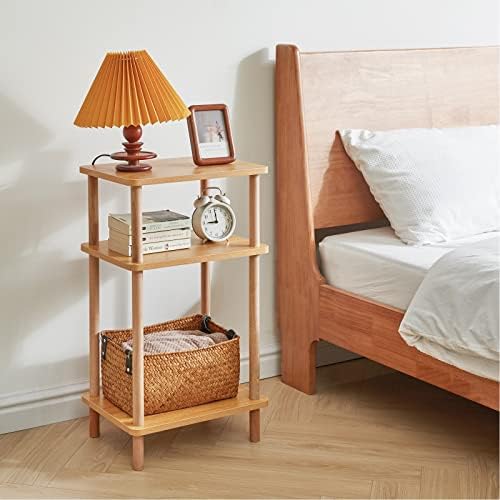 IBUYKE 3-Tier Side Table with Storage Shelves