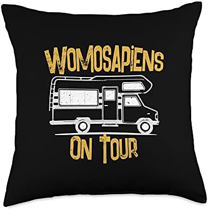 Caravan Camping Throw Pillow for Adventure Travel