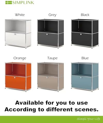 325 Inch Flip Top Side Table with Detachable Wheels and Storage - Modern Orange Bedroom Furniture