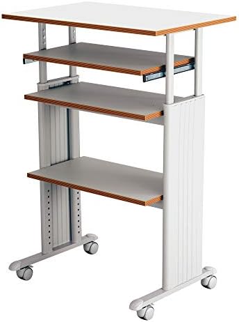 Safco Muv Adjustable Height Desk with Keyboard Shelf