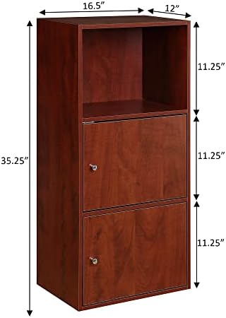 Convenience Concepts Xtra Storage 2-Door Cabinet Cherry