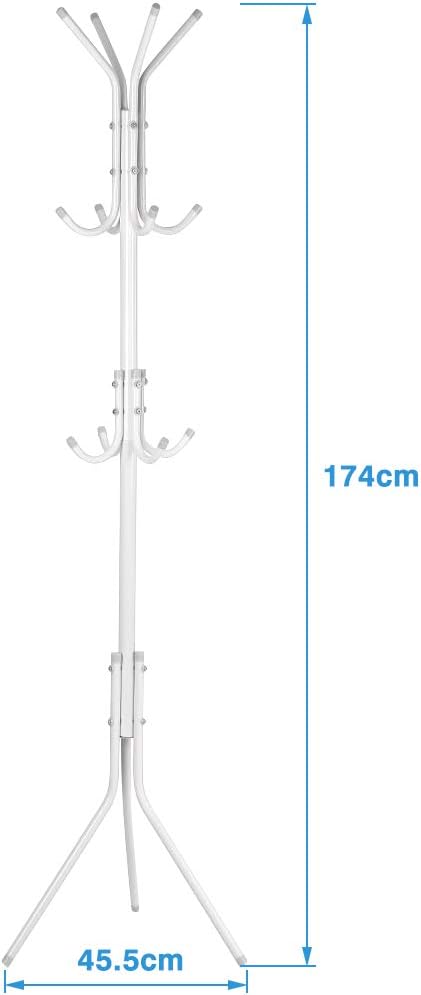 Ejoyous 10 Hook Coat Rack Stand for Entryway