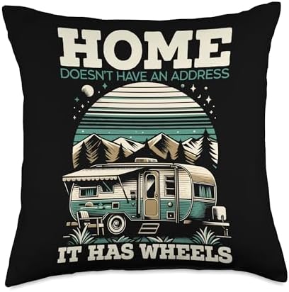 Mobile Home Rolling Throw Pillow for Motorhome