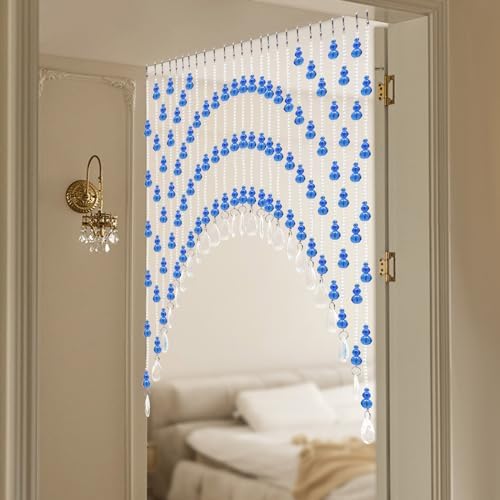 25 Strings Beaded Curtain for Doorway Privacy Decor