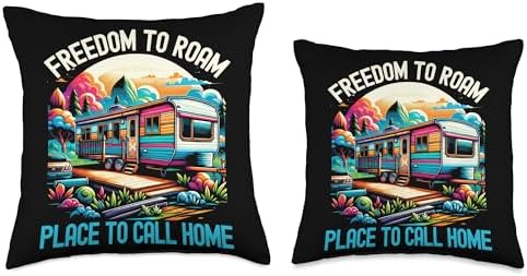 Freedom to Roam Throw Pillow for Mobile Homes