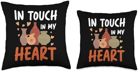 Pottery Clay Craft Throw Pillow 18x18 Multicolor 1