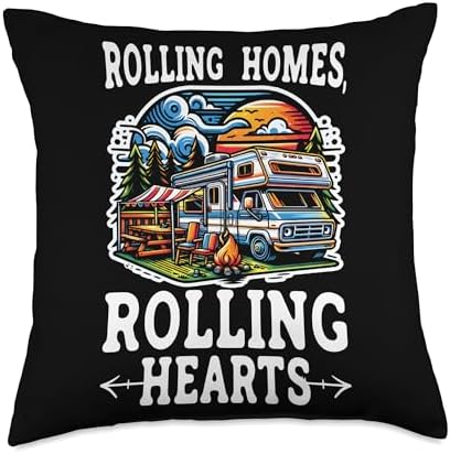 Rolling Home Throw Pillow for Mobile Homes
