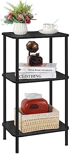 BTY 3 Tier Tall Side Table for Small Spaces