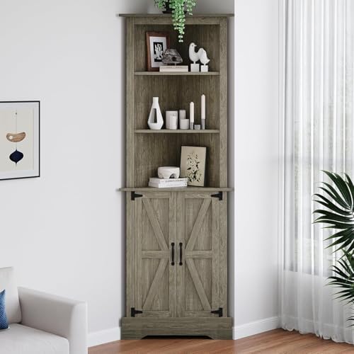 4 Ever Winner Tall Corner Cabinet with Doors