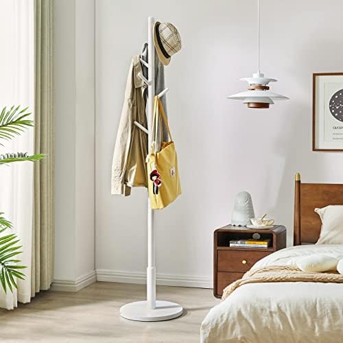 IBUYKE Coat Rack Stand with 8 Hooks and Solid Base