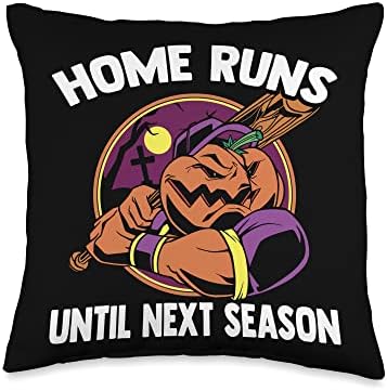 Baseball Halloween Pitcher Throw Pillow