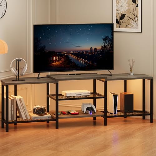 IDEALHOUSE Corner TV Stand with Power Outlet 669 Inch