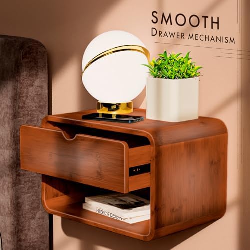 Comfify Modern Floating Nightstand with Drawer
