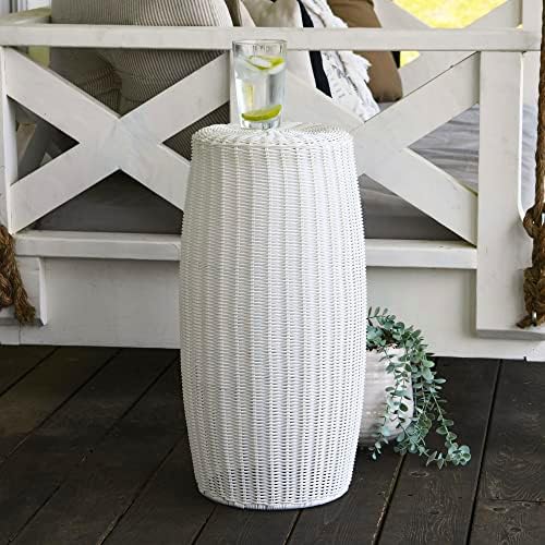 Household Essentials Tall Resin Pedestal White