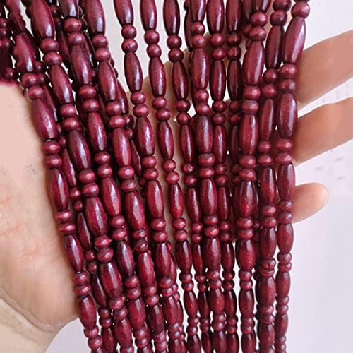Natural Wood Beaded Curtains for Doorway and Room Divider