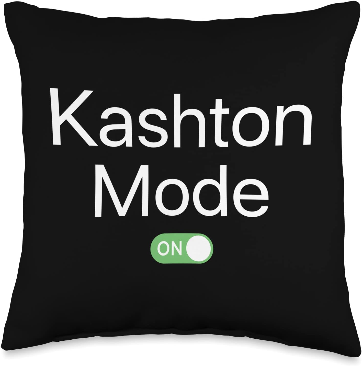 Kashton First Name Throw Pillow for Smartphone Lovers
