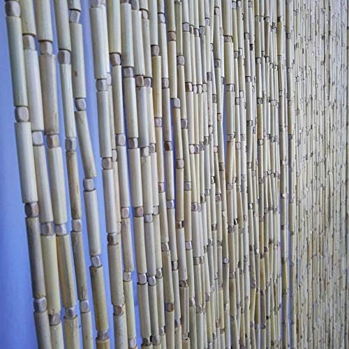 Beaded Curtain Natural Bamboo Room Divider Indoor Panel