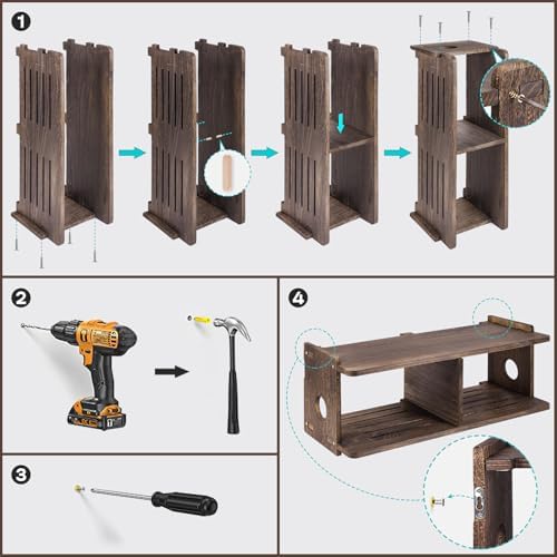 Floating Shelf for TV and Media Equipment