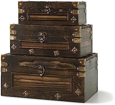 Soul Lane Branson Wooden Storage Trunks Set of 3