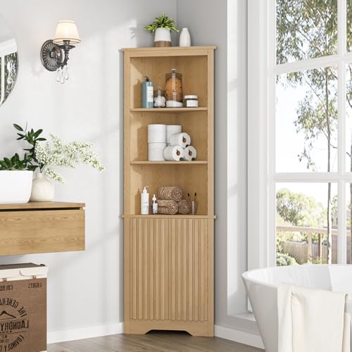 67 Inch Tall Corner Cabinet with Doors