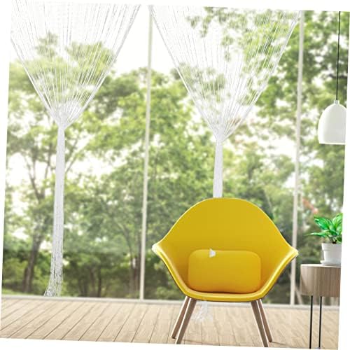 2pcs String Curtain Room Divider Elegant Tassel Door Curtain for Home Decor