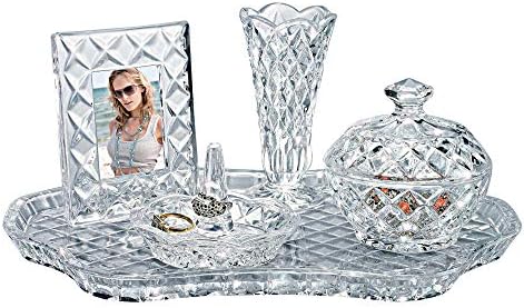 Godinger Shannon Crystal Vanity Set 1