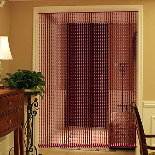 Natural Wood Beaded Curtains for Doorway and Room Divider