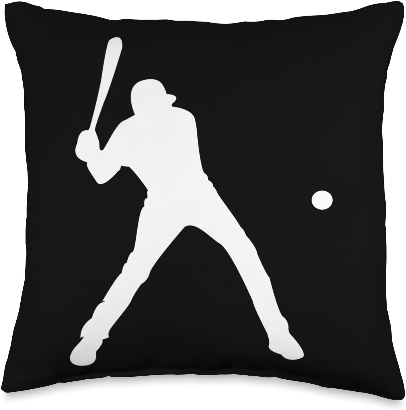 Funny Baseball Pitcher Throw Pillow