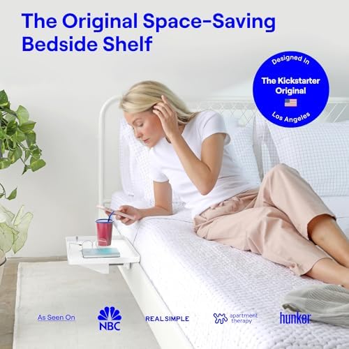 BedShelfie Bedside Shelf for Dorm Room and Bunk Bed