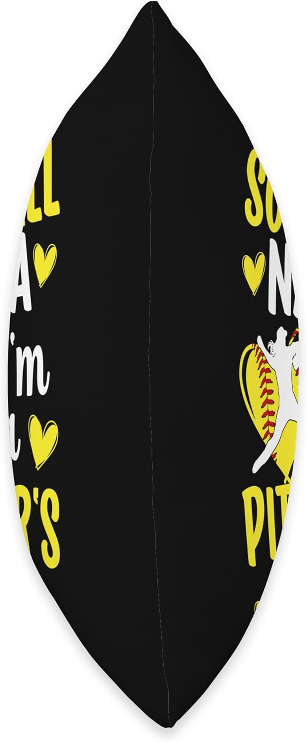 Proud Softball Pitcher Nana Throw Pillow 1
