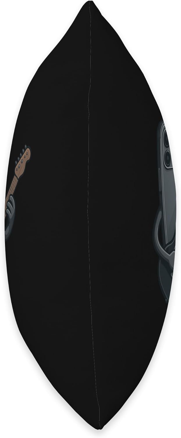 Awesome Smartphone Guitar Throw Pillow