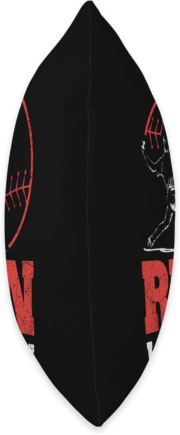 Run I Dare You Baseball Throw Pillow
