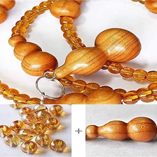 Retro Style Wood Beaded Curtain for Room Divider