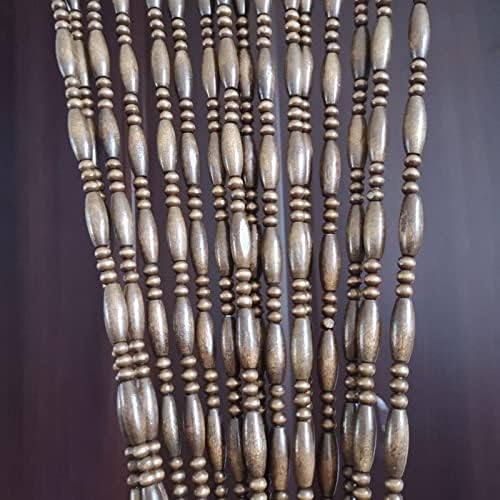 Natural Bamboo Beaded Door Curtain for Room Decor 1
