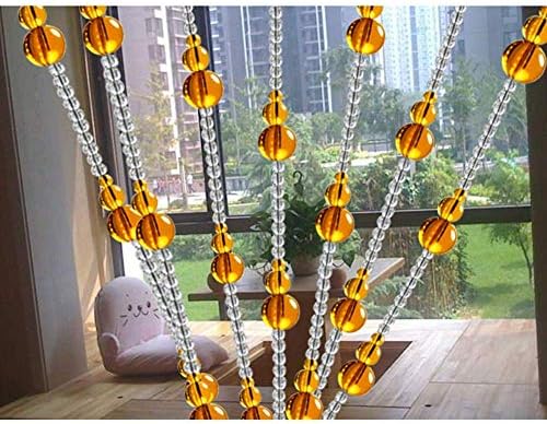 Beaded Door Curtains with Crystals - 20 Strands 4 Colors