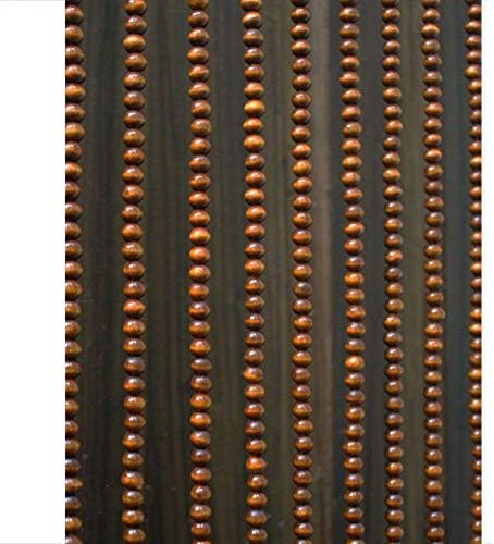 OKUOKA Brown Beaded Door Curtains for Doorways