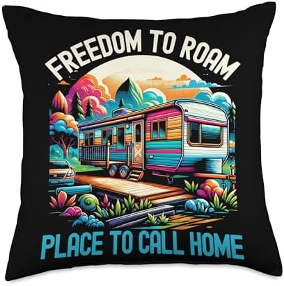 Freedom to Roam Throw Pillow for Mobile Homes