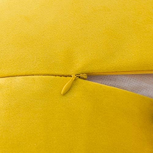 JWH 3D Flower Velvet Throw Pillow Cover 12 Inches