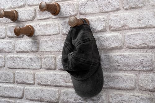 Rustic Wall Mounted Coat Rack with Shelf and 5 Hooks