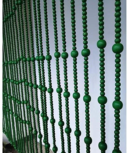 31 Strands Wood Beaded Curtain for Doorways and Room Dividers